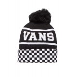 VANS WM SPIRIT POM BEANIE VN0A5LG3Y28-Y28 Λευκό-Μαυρο Εικόνα 