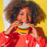 EAT MY SOCKS CHEESEBURGER EMSKIDBUR Πολύχρωμο Εικόνα 1