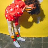 EAT MY SOCKS CHEESEBURGER EMSKIDBUR Πολύχρωμο Εικόνα 2