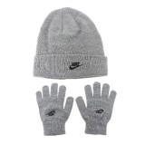 NIKE BOYS CLUB BEANIE/GLOVE SET 9A2961-042 Ανθρακί Εικόνα 