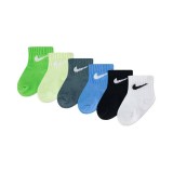 NIKE NHN SWOOSH 6PK INFANT ANKLE SO NN0641-EAU Colorful Image 