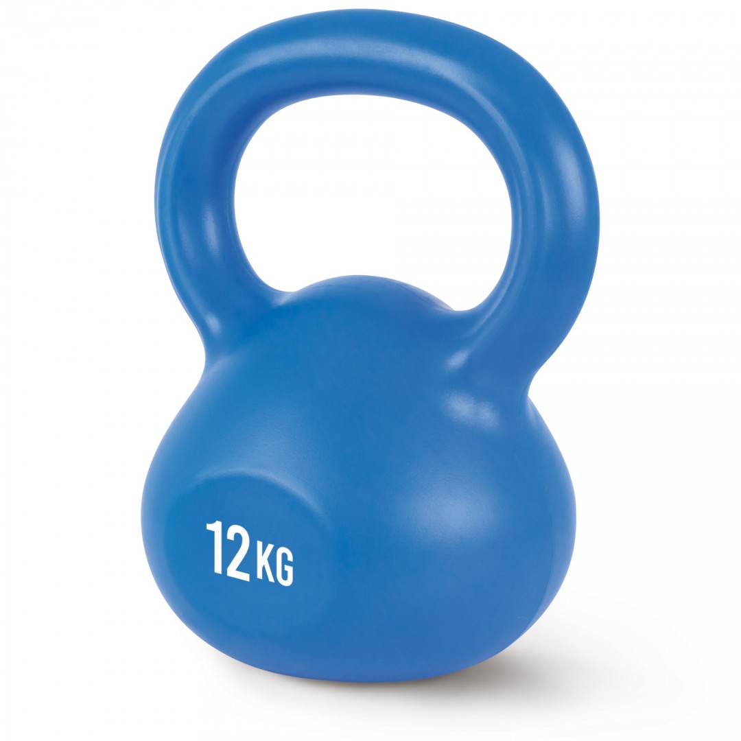 AMILA KETTLEBELL ΠΛΑΣΤΙΚΟΠΟΙΗΜΕΝΟ ΜΠΛΕ 12KG 90486-ΜΠΛΕ Μπλε