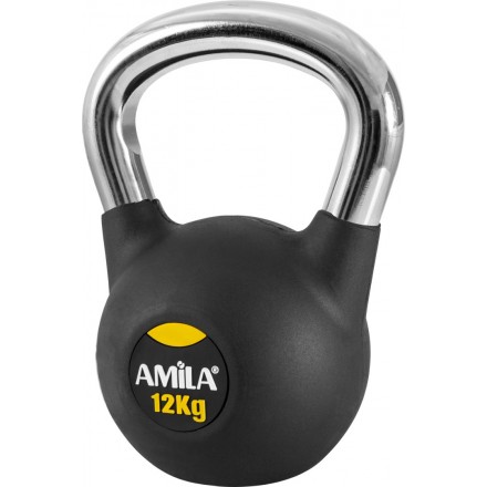 AMILA ΒΑΡΑΚΙ (KETTLEBELL) ΜΕ ΛΑΒΗ ΧΡΩΜΙΟΥ 12kgr 44497 Ο-C