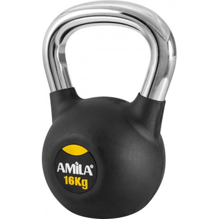 AMILA ΒΑΡΑΚΙ (KETTLEBELL) ΜΕ ΛΑΒΗ ΧΡΩΜΙΟΥ 16kgr 44498 Ο-C