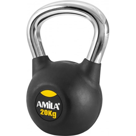 AMILA ΒΑΡΑΚΙ (KETTLEBELL) ΜΕ ΛΑΒΗ ΧΡΩΜΙΟΥ 20kgr 44499 Ο-C