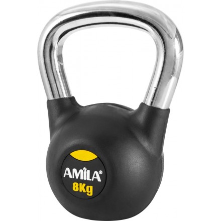 AMILA ΒΑΡΑΚΙ (KETTLEBELL) ΜΕ ΛΑΒΗ ΧΡΩΜΙΟΥ 8kgr 44496 Ο-C