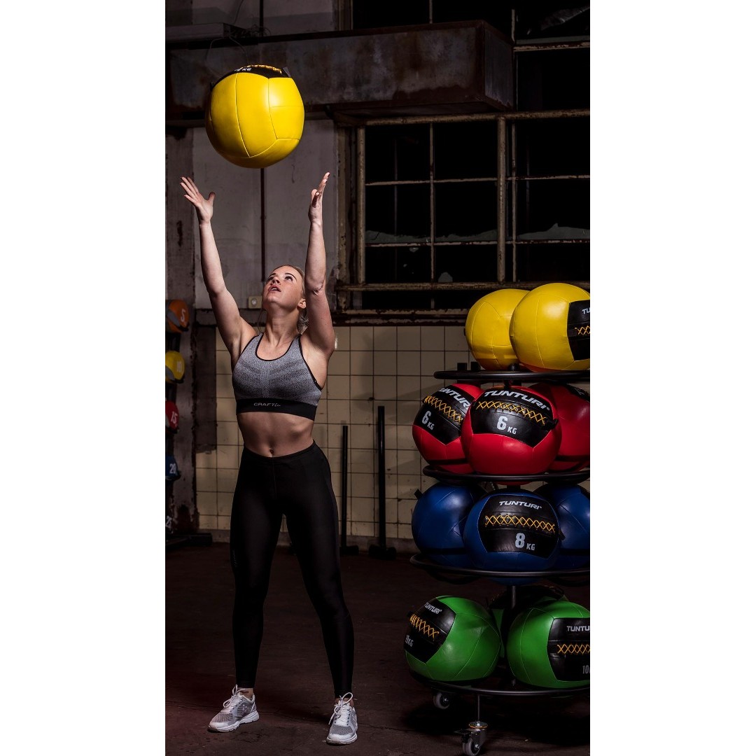 TUNTURI WALL BALL 4KG YELLOW 14TUSCF009 Ο-C