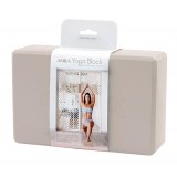 AMILA ΤΟΥΒΛΟ ΓΙΑ YOGA ΜΠΕΖ 7.5*14*23CM 96844 Μπέζ Εικόνα 