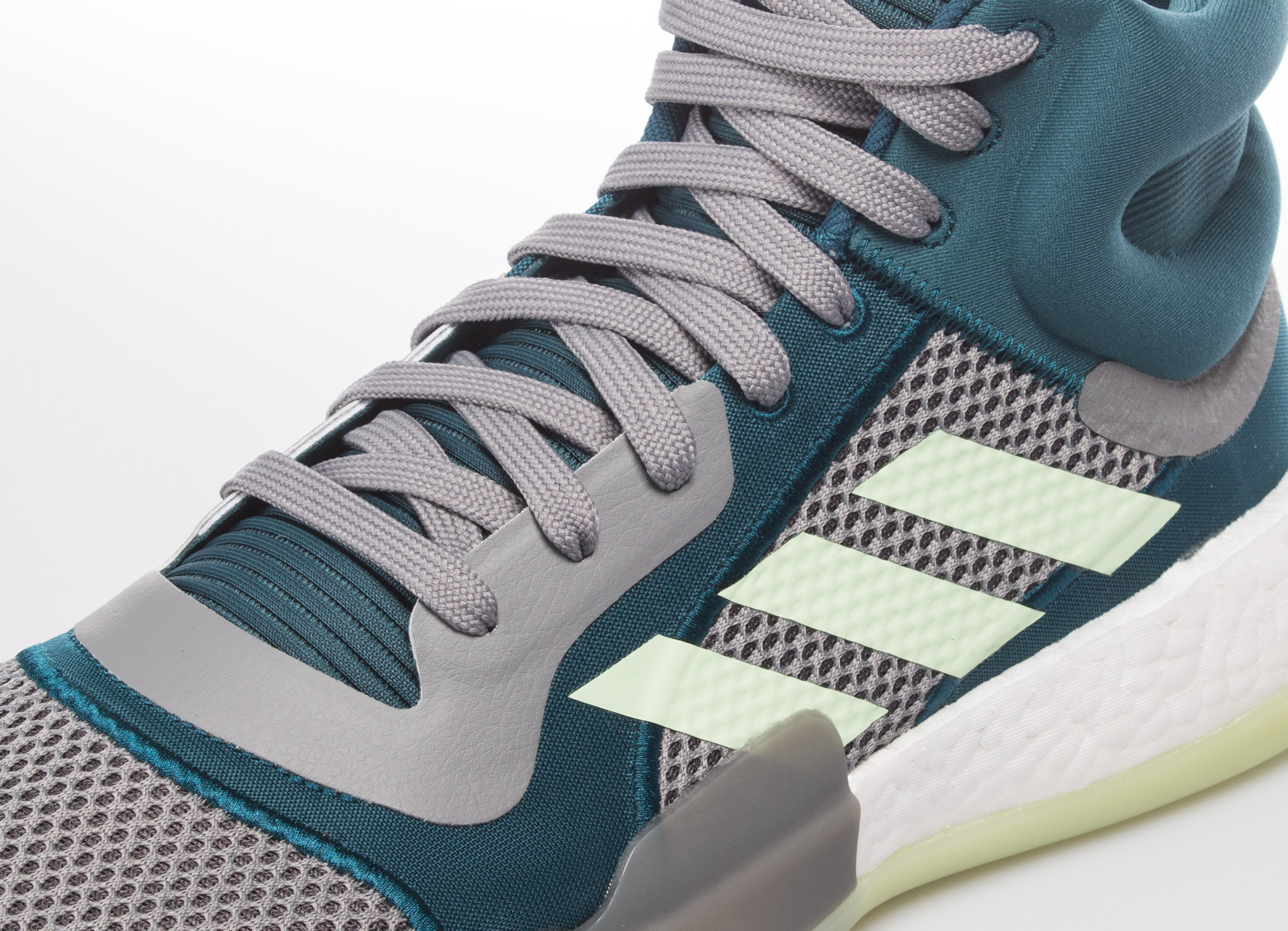 adidas Marquee Boost Basketball Shoes Teal/Grey Adidas Marquee Boost Colorways - 17 Styles main image 2