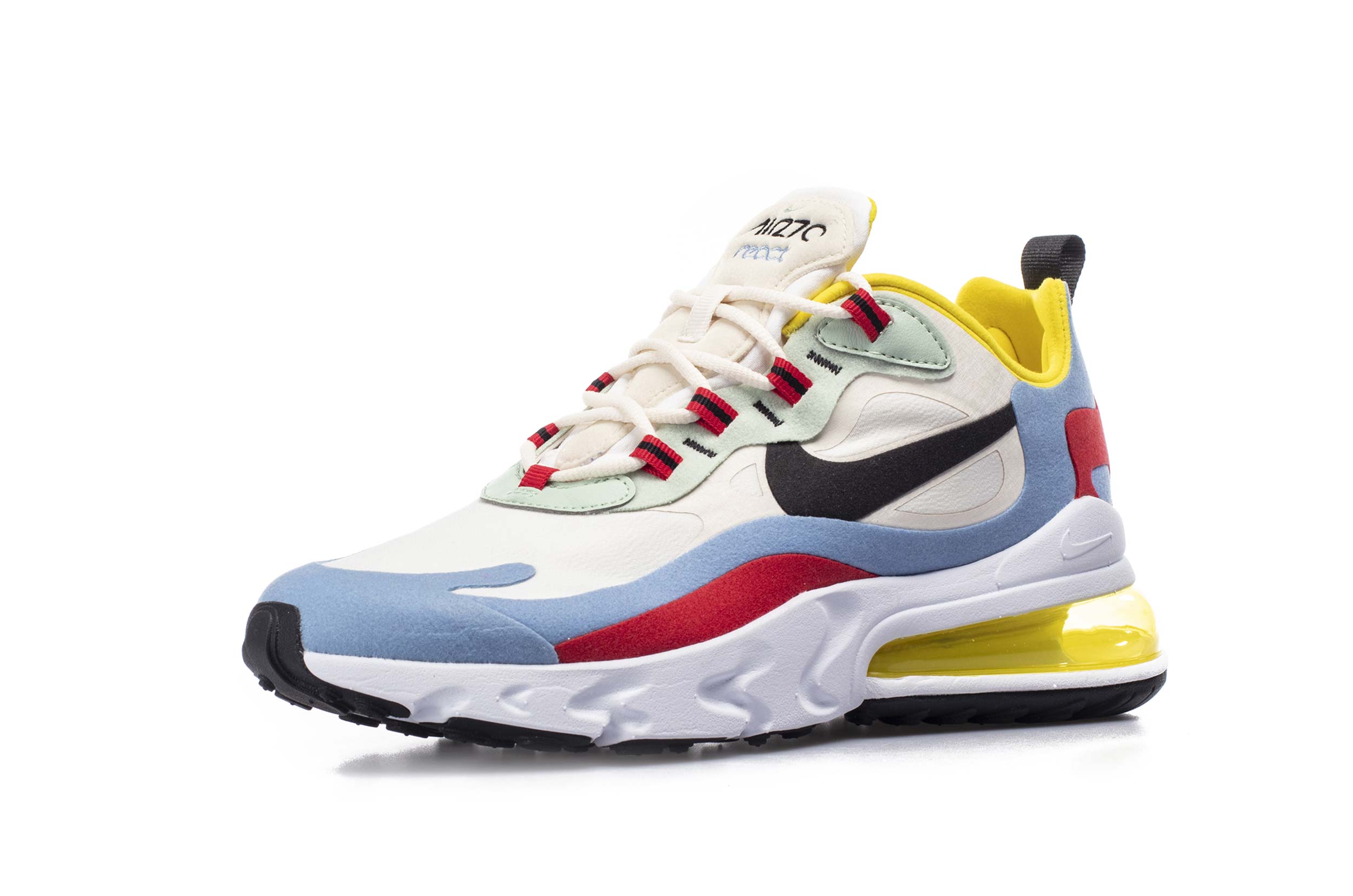 nike air max 270 react blue and yellow