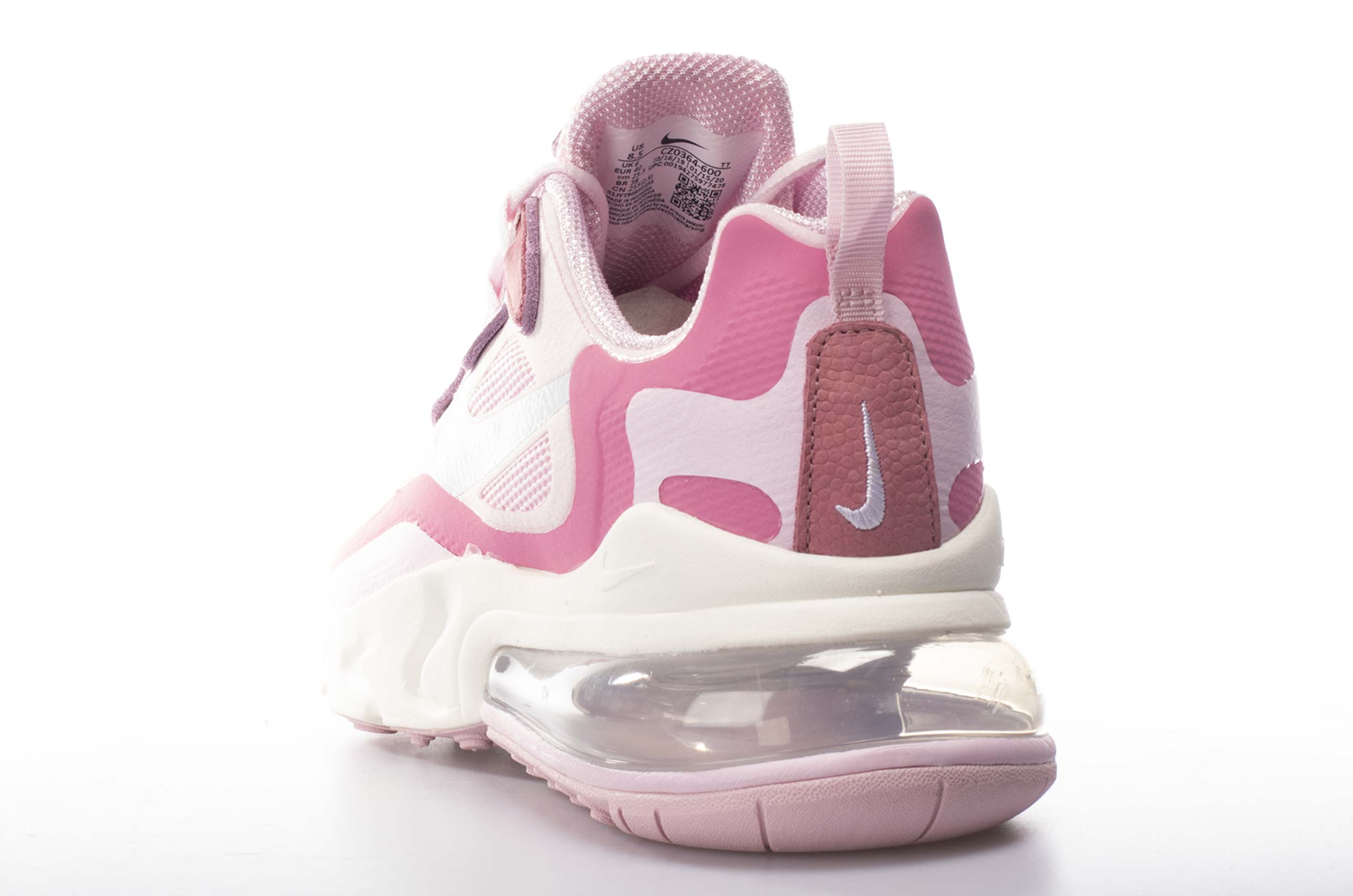 nike air max 270 react womens pink foam sneakers