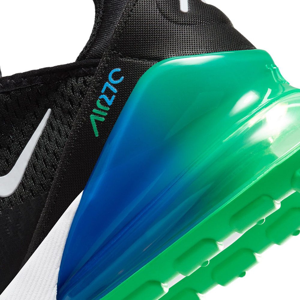 nike 270 blue and green