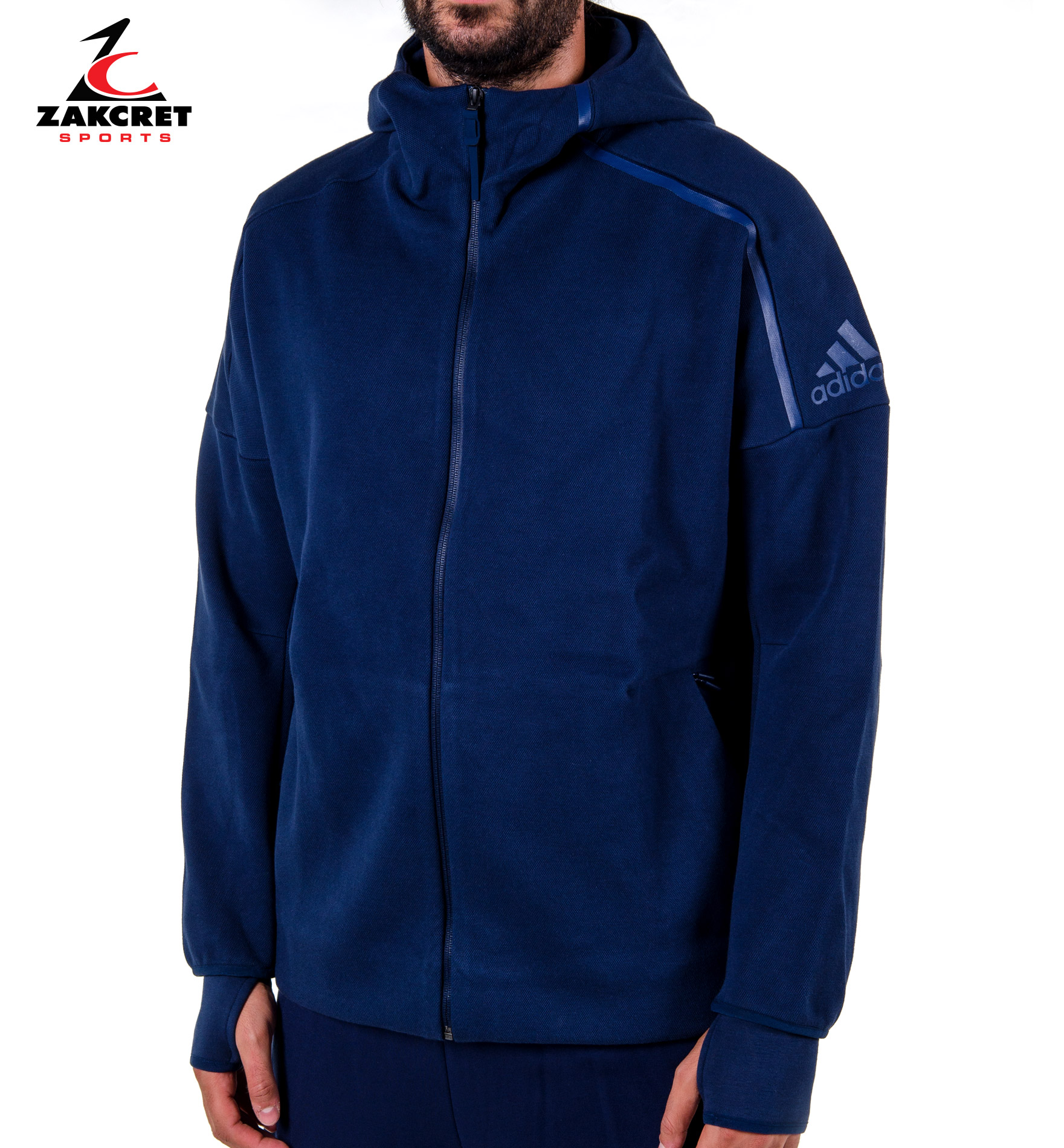 ADIDAS ZNE HOODY S94806 Blue - Outletcenter.gr