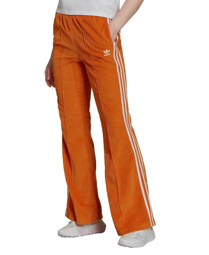 adidas Originals ADICOLOR CLASSICS CHUNKY VELOUR TRACKSUIT BOTTOMS H37838  Orange